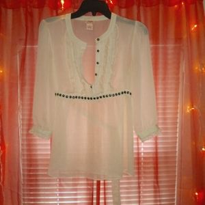 Candie's see through blouse size small
